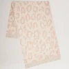 Leopard Merino Wool Scarf Maple & Ecru Merino Wool