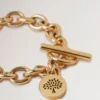 Lily Chain Bracelet Gold Coated Stainless Steel