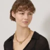 Lily Chain Necklace Gold Plated Stainless Steel