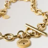 Lily Chain Necklace Gold Plated Stainless Steel