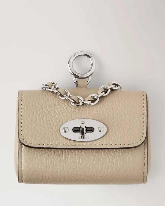 Lily Dog Treat Bag Dune & Oxblood Small Classic Grain