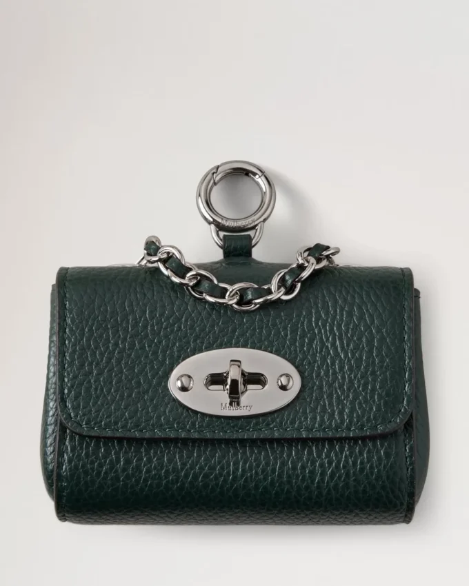 Lily Dog Treat Bag Mulberry Green Small Classic Grain