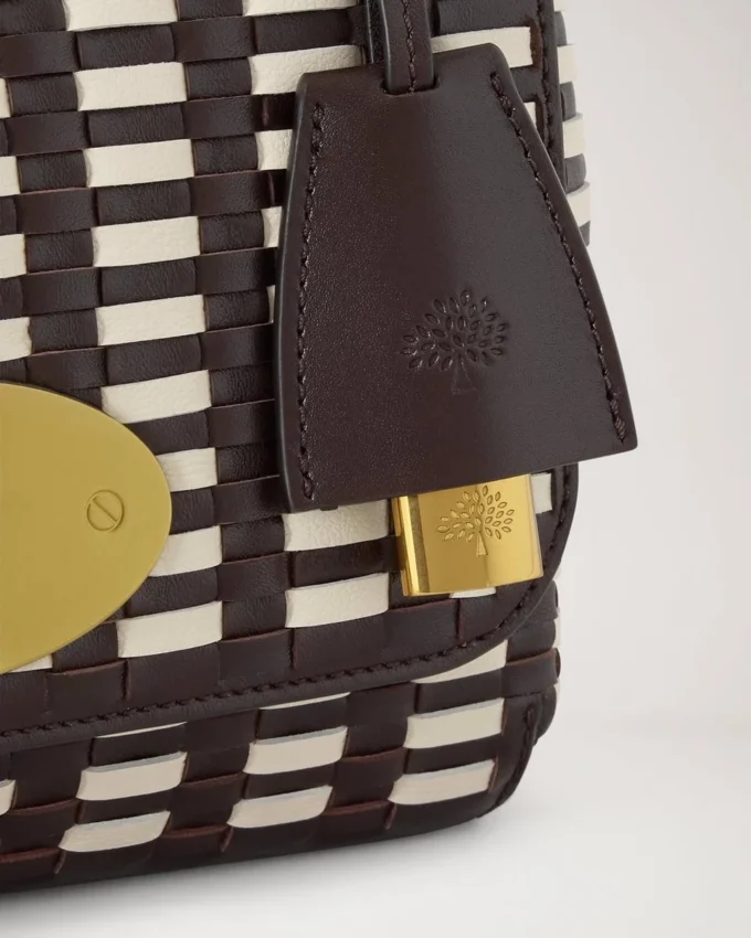 Lily Ebony & Eggshell Woven Leather Gifts for Her