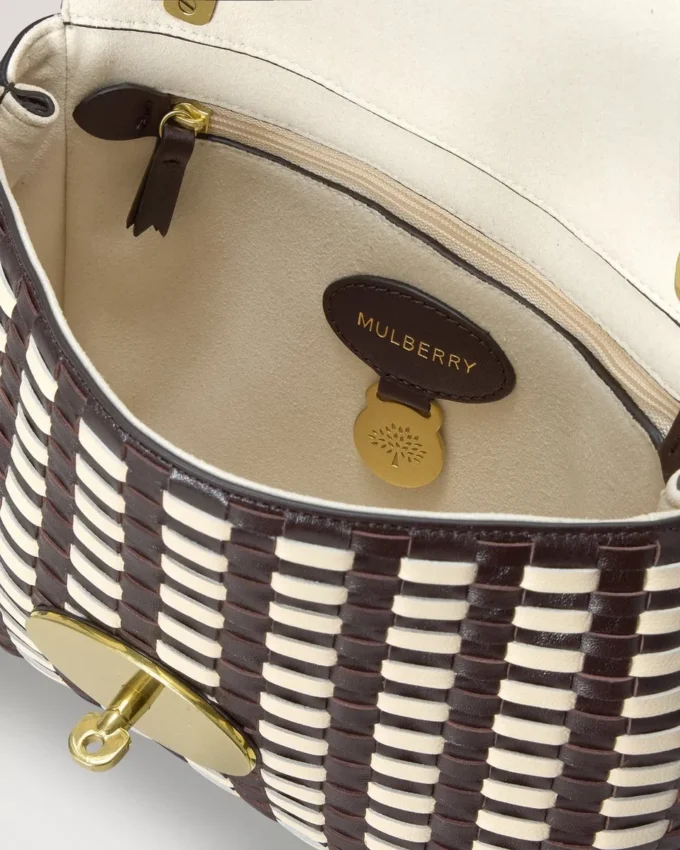 Lily Ebony & Eggshell Woven Leather Gifts for Her