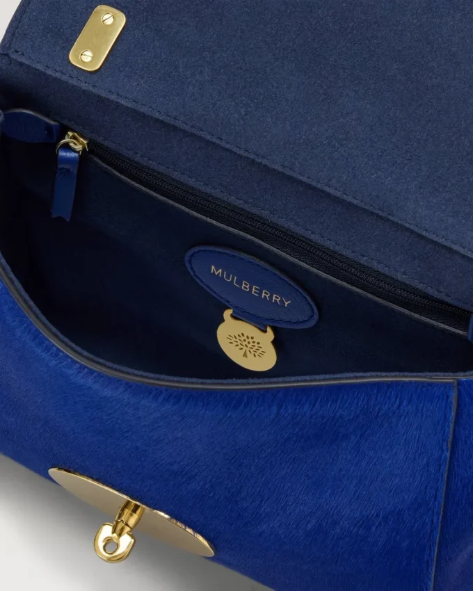 Lily Pigment Blue Hair Calf Women