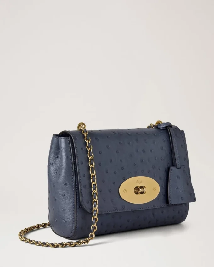 Lily Stormy Blue Ostrich Women