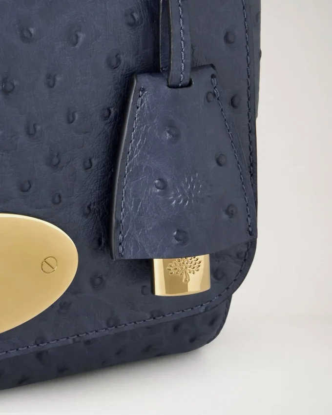 Lily Stormy Blue Ostrich Women
