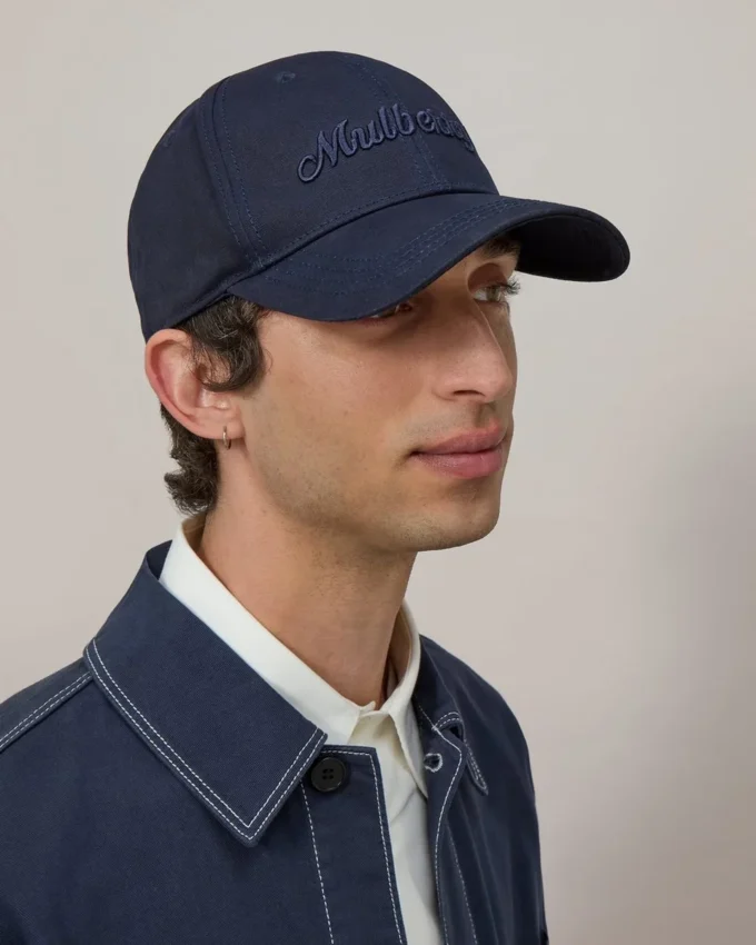 Logo Embroidered Baseball Cap Night Sky Cotton Hats & Gloves