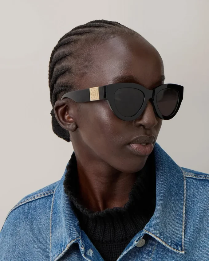 Luna Sunglasses Black Bio Acetate Sunglasses