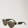 Luna Sunglasses Linen Green Bio Acetate Sunglasses