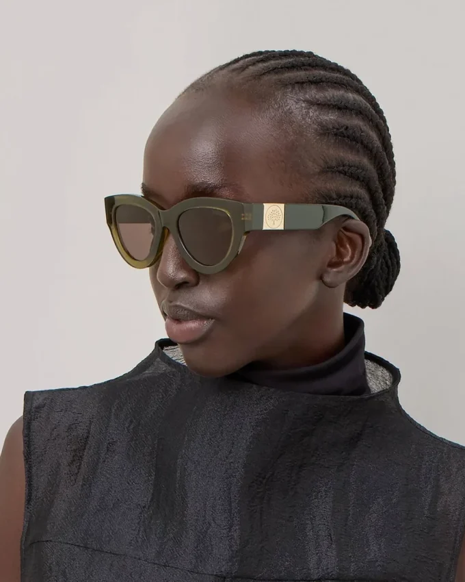 Luna Sunglasses Linen Green Bio Acetate Sunglasses