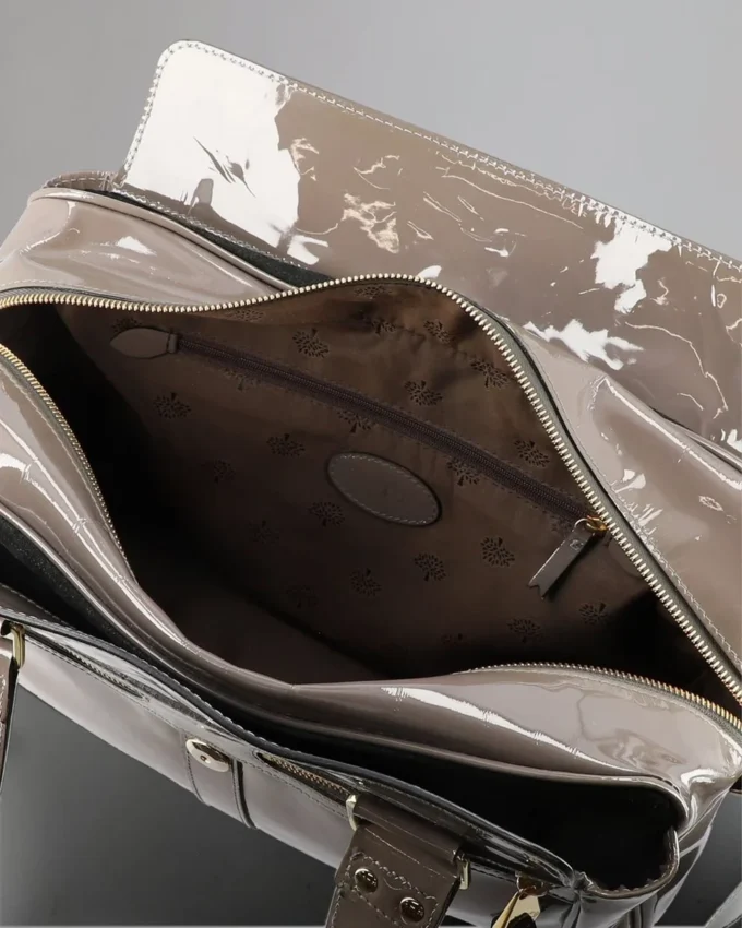 Mabel Pre-Loved Grey Patent Leather Pre-Loved Bags