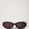 Mara Sunglasses Black Cherry Bio Acetate Women