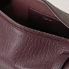 Meadow Small Shoulder Bag Black Cherry Natural Grain