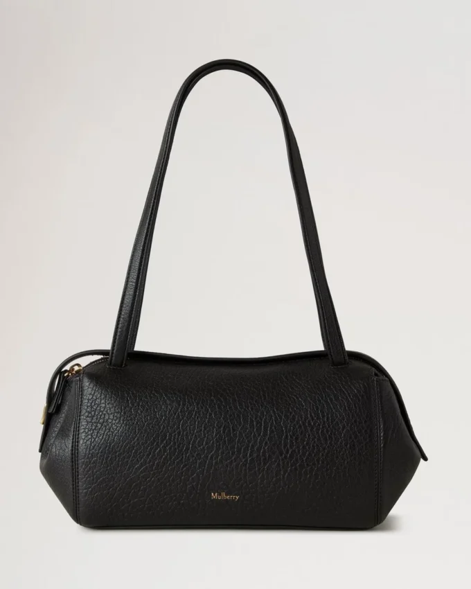 Meadow Small Shoulder Bag Black Natural Grain Mini & Micro Bags