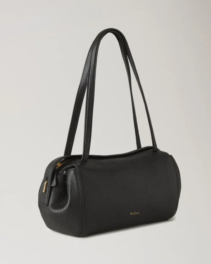 Meadow Small Shoulder Bag Black Natural Grain Mini & Micro Bags