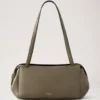 Meadow Small Shoulder Bag Linen Green Natural Grain