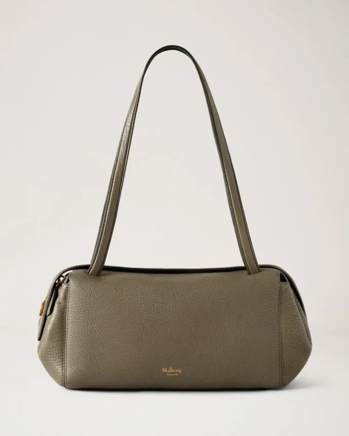 Meadow Small Shoulder Bag Linen Green Natural Grain