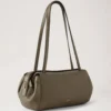 Meadow Small Shoulder Bag Linen Green Natural Grain