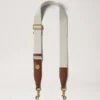 Medallion Webbing Strap Oak & Natural Leather & Webbing