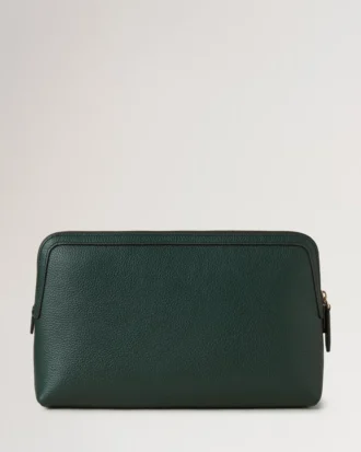 Medium Cosmetic Pouch Mulberry Green Small Classic Grain