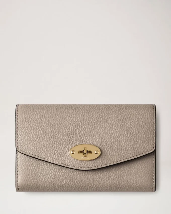 Medium Darley Wallet Cashmere Taupe Small Classic Grain