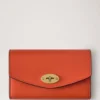 Medium Darley Wallet Coral Orange Small Classic Grain