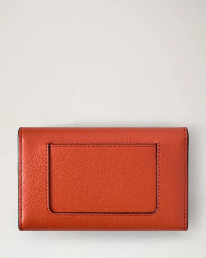 Medium Darley Wallet Coral Orange Small Classic Grain