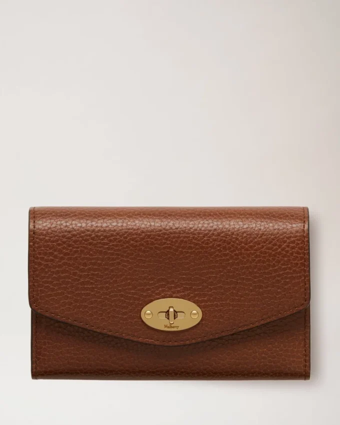 Medium Darley Wallet Oak Two-Tone Small Classic Grain