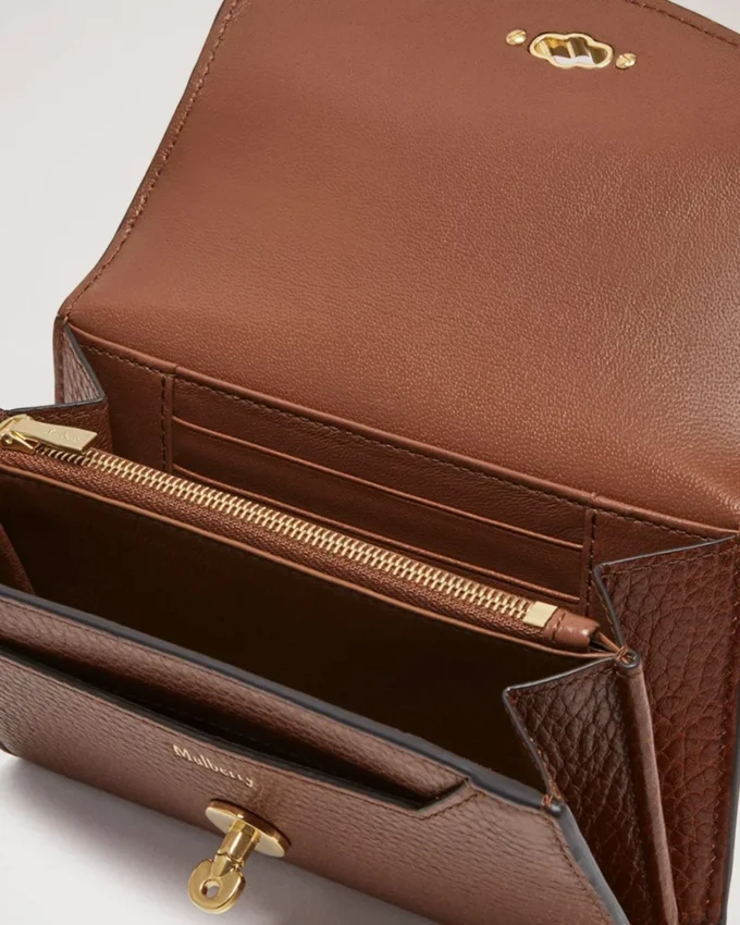 Medium Darley Wallet Oak Two-Tone Small Classic Grain