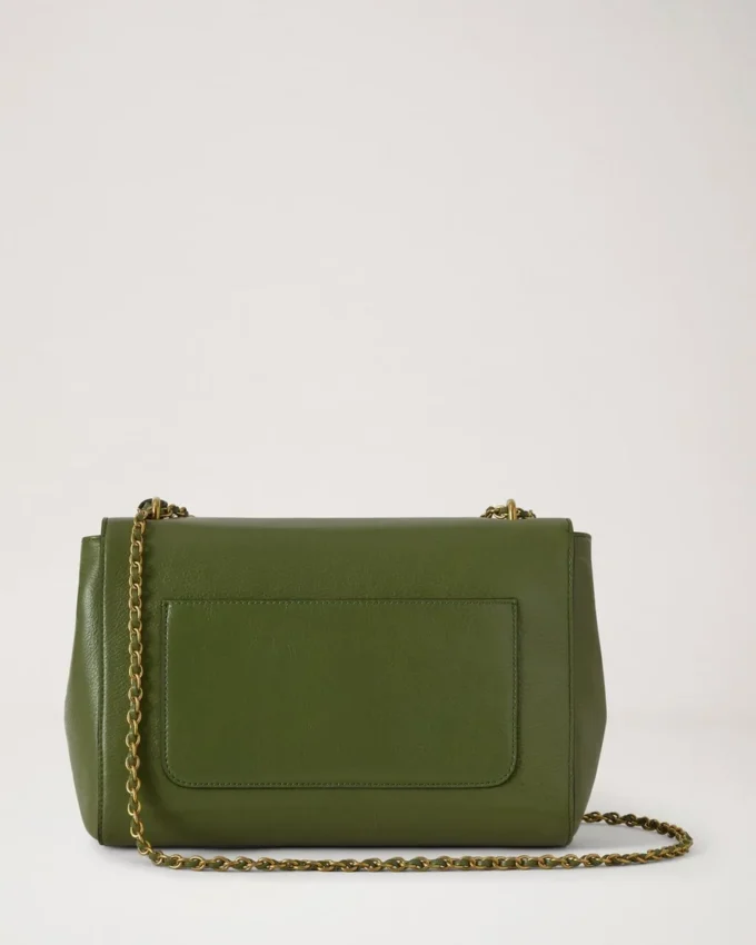 Medium Lily Fern High Shine Leather Women