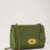 Medium Lily Fern High Shine Leather Women
