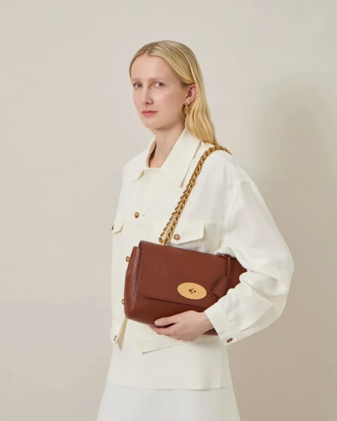 Medium Lily Oak Two-Tone Small Classic Grain Women Medium Lily Oak Two-Tone Small Classic Grain Women