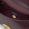 Medium Lily Oxblood High Shine Leather Women