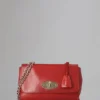 Medium Lily Pre-Loved Poppy Red Coloured Veg Tanned