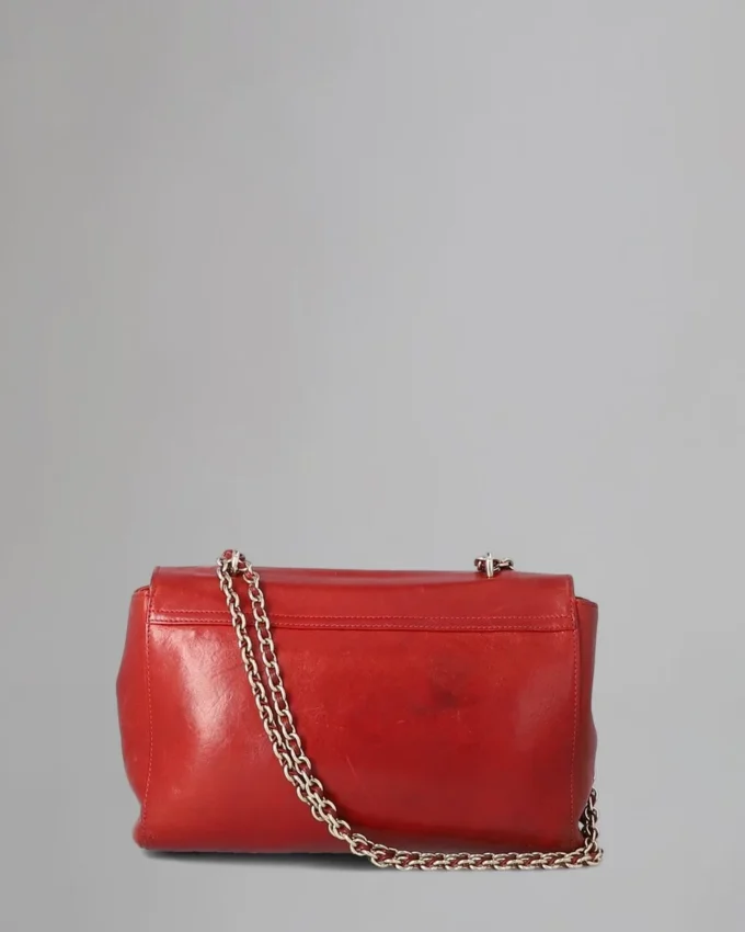 Medium Lily Pre-Loved Poppy Red Coloured Veg Tanned