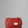 Medium Lily Pre-Loved Poppy Red Coloured Veg Tanned