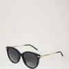 Megan Sunglasses Black Bio Acetate Women