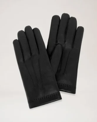 Men’s Soft Nappa Gloves Black Smooth Nappa Scarves & Hats