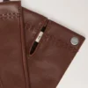 Men’s Soft Nappa Gloves Brown Smooth Nappa Scarves & Hats