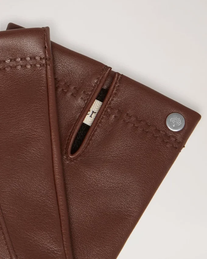 Men’s Soft Nappa Gloves Brown Smooth Nappa Scarves & Hats