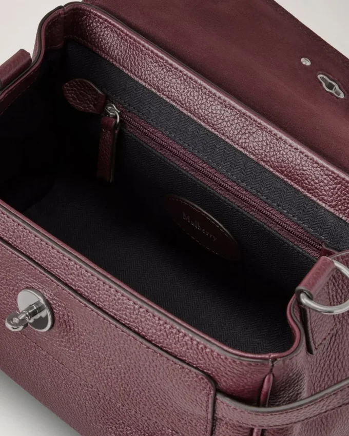 Mini Alexa Black Cherry Small Classic Grain Women