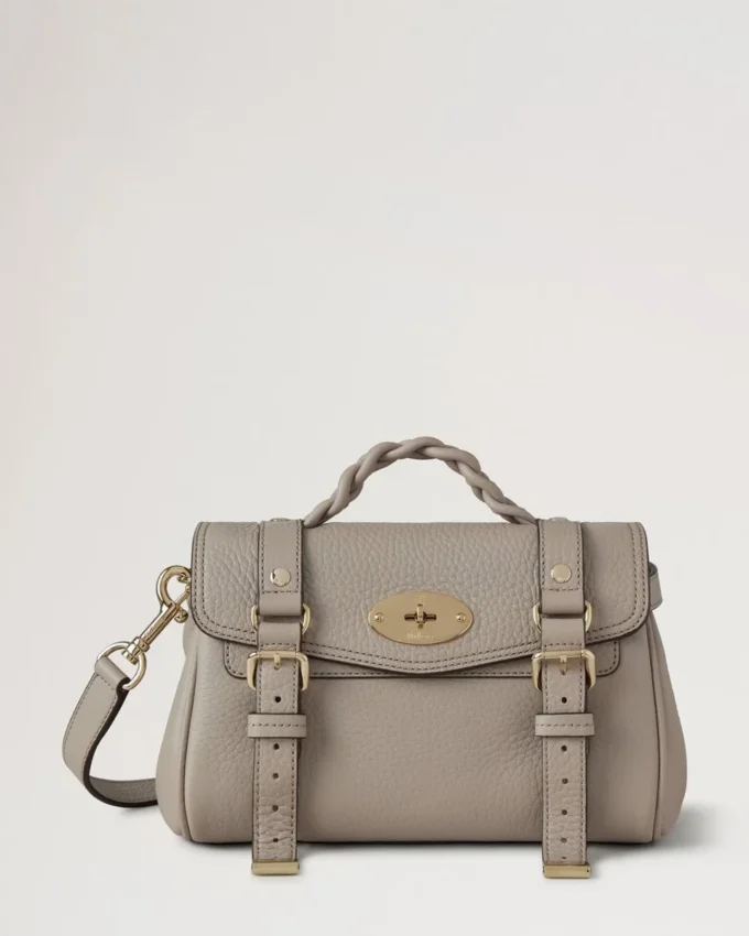 Mini Alexa Cashmere Taupe Heavy Grain Women