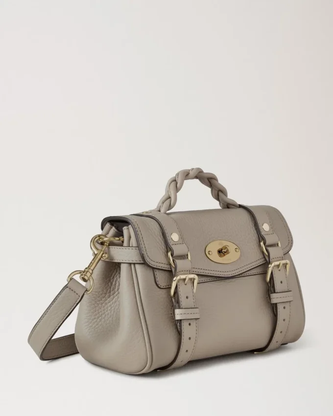 Mini Alexa Cashmere Taupe Heavy Grain Women
