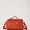 Mini Alexa Coral Orange Heavy Grain Women