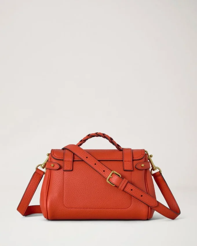 Mini Alexa Coral Orange Heavy Grain Women