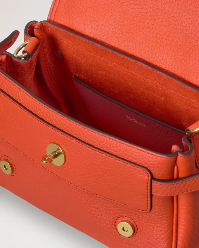 Mini Alexa Coral Orange Heavy Grain Women