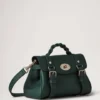 Mini Alexa Mulberry Green Heavy Grain Women
