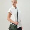Mini Alexa Mulberry Green Heavy Grain Women