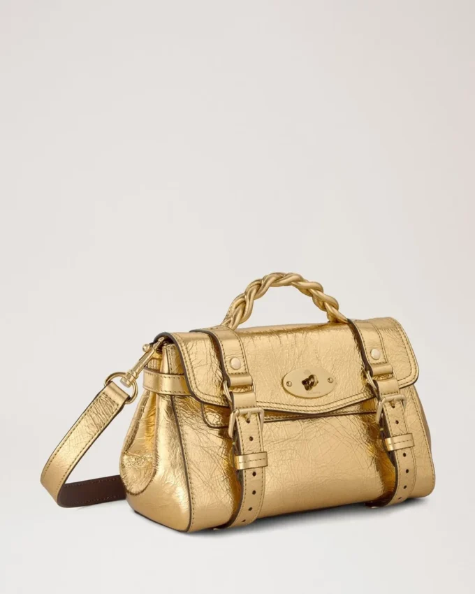 Mini Alexa Somerset Gold Grainy Metallic Women